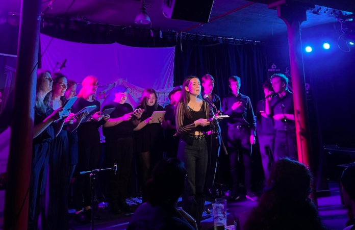 Photograph of group of singers