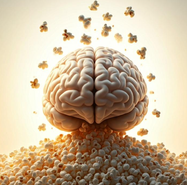 Popcorn brain image of popcorn brain