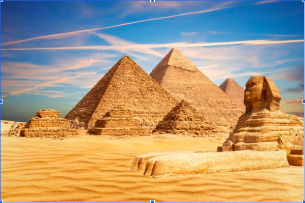 Photograph of Pyramids in Egypt