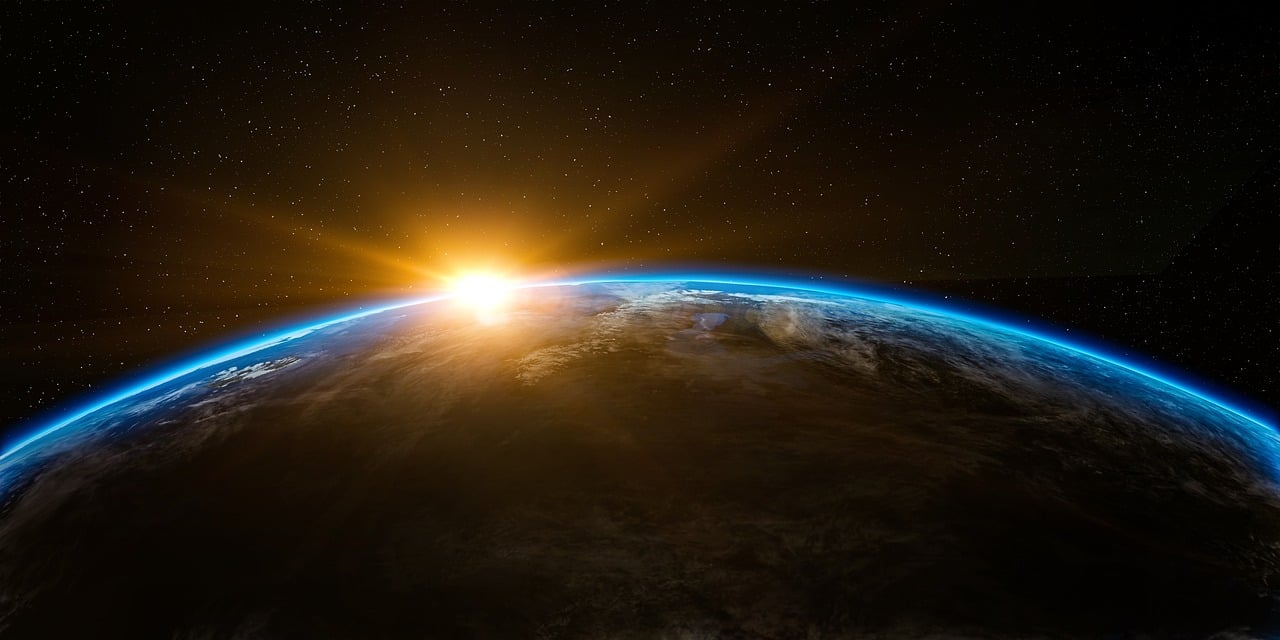 Earth from Space by qimono from Pixabay