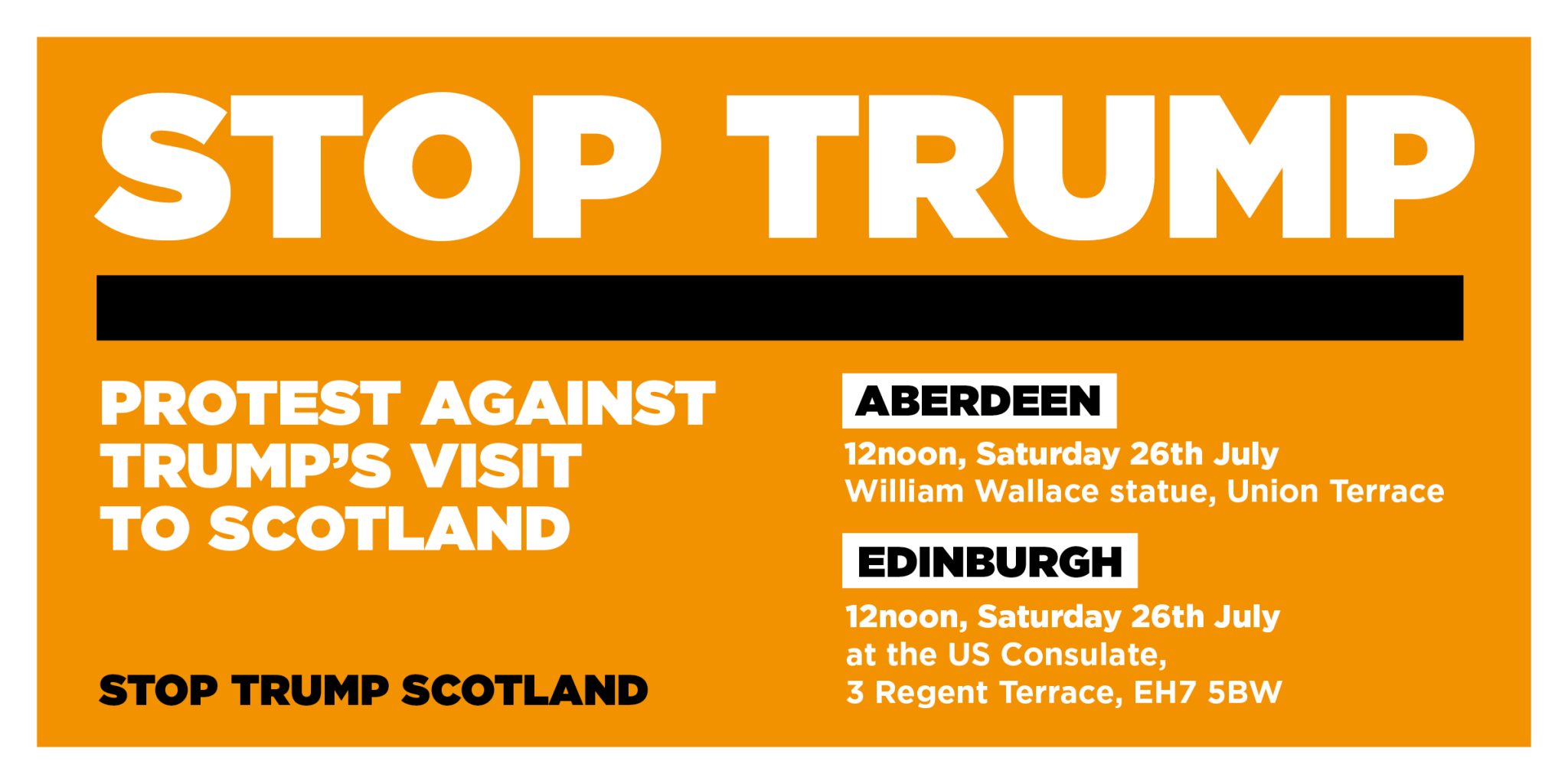 Anti-Trump protest poster (Source: Stop Trump Coalition) Anti-Trump protest poster (Source: Stop Trump Coalition)