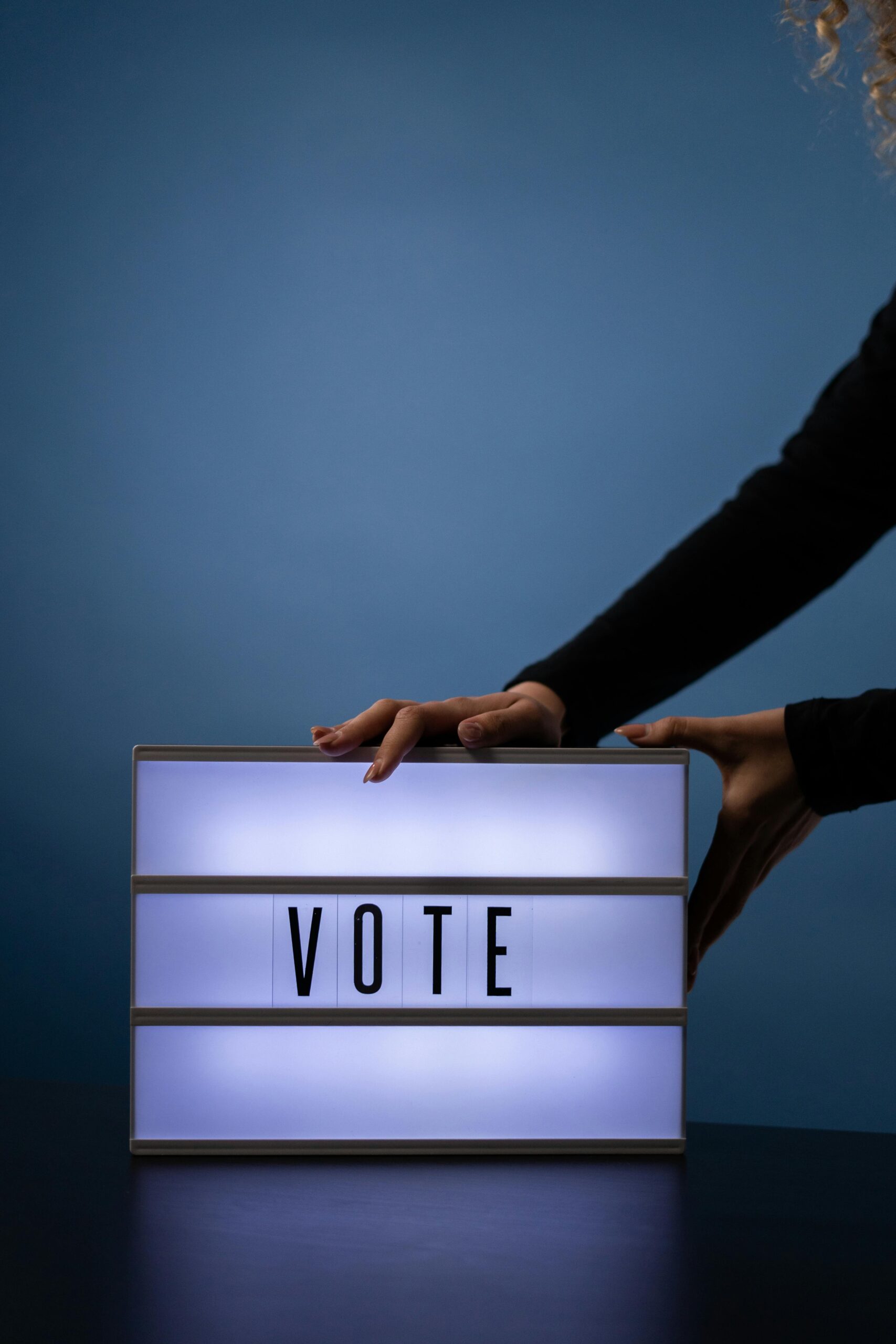 Political Necromancy Light-up 'vote' sign