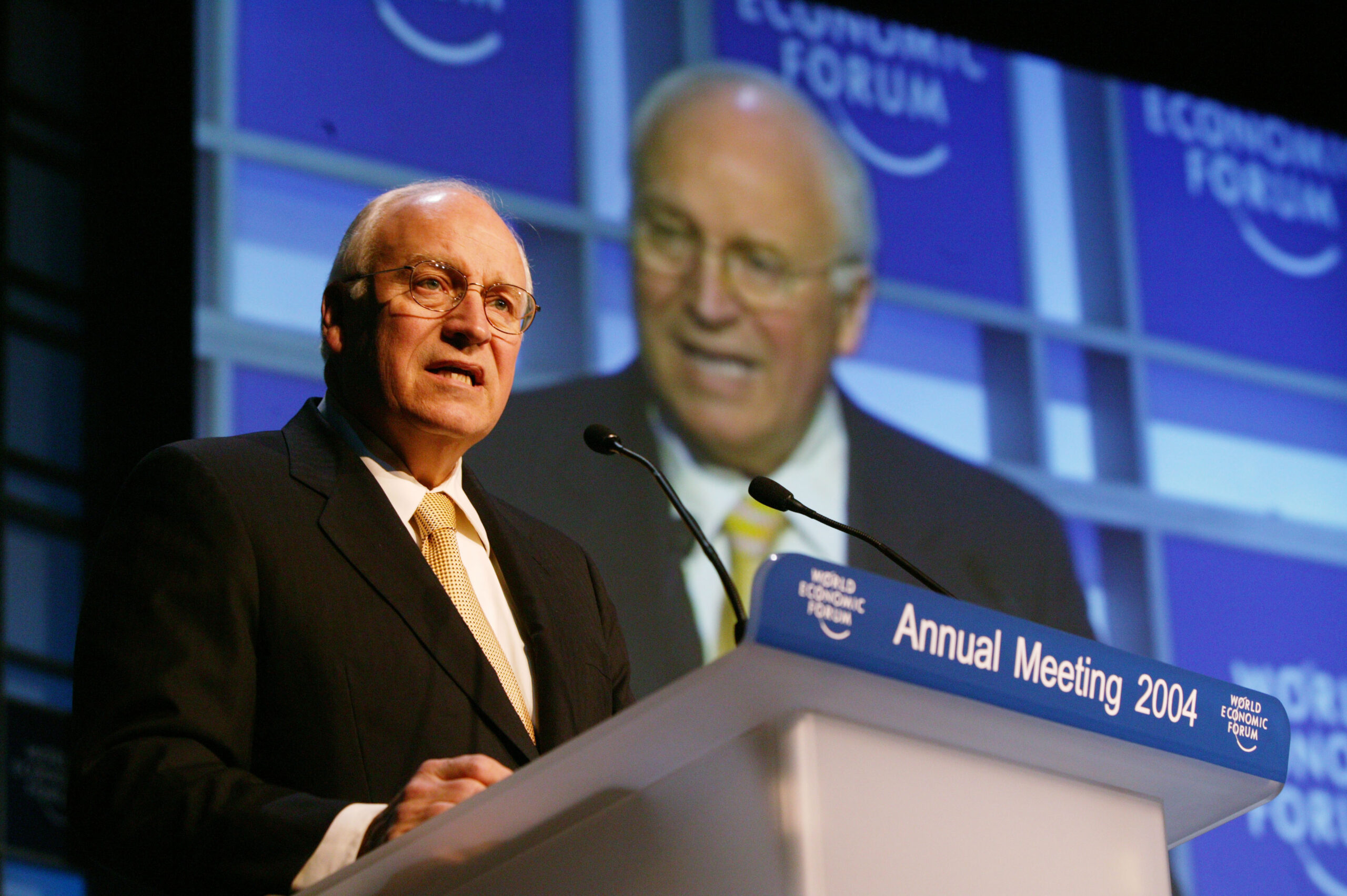 Dick Cheney, Vice-President of the United States of America, Credit: World Economic Forum, by Jean-Bernard Sieber, via Flickr.