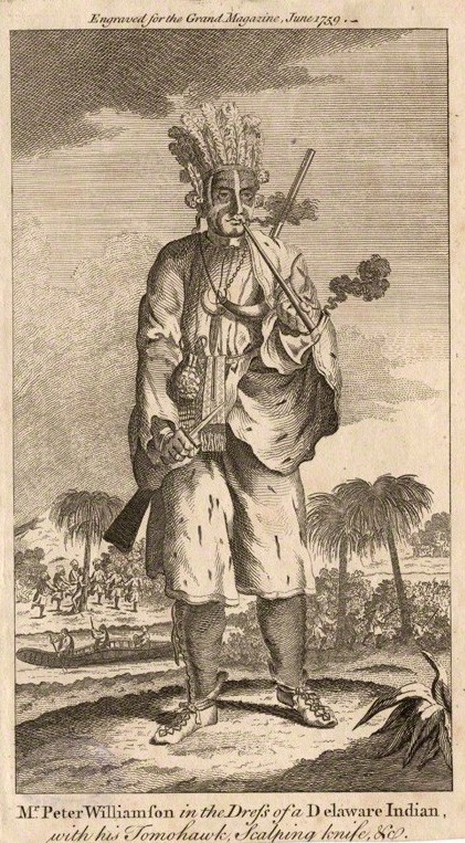 Drawing of Peter Williamson Drawing of Peter Williamson "Indian Peter" by an unknown illustrator via wikimedia commons