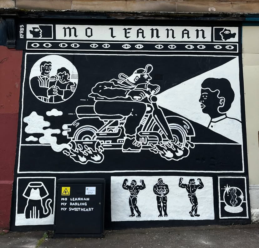 A Gaelic mural in Glasgow painted by Keiti Forbes (Photograph: Nathan Richards)