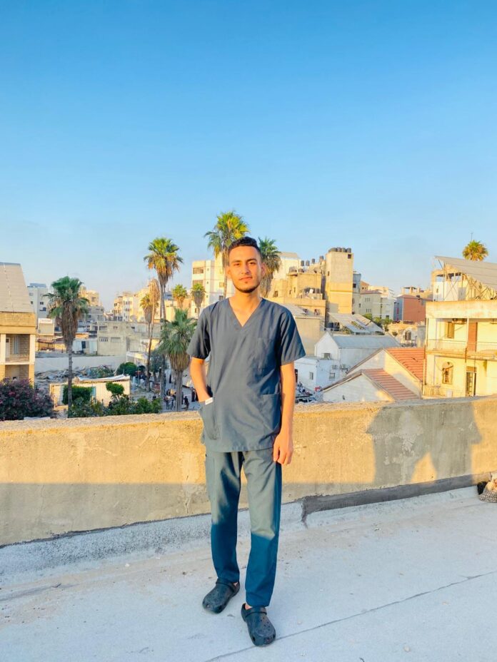 Sameh is a head nurse at a Gaza hospital, fundraising to study a Master's in Aberdeen from January (Photo from Aberdeen Healthcare Workers For Peace)