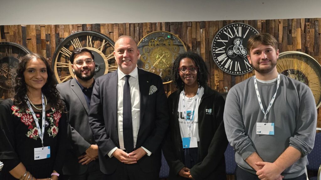 Palestinian ambassador Dr. Husam Zomlot with NUS UK teamn | Source: NUS UK