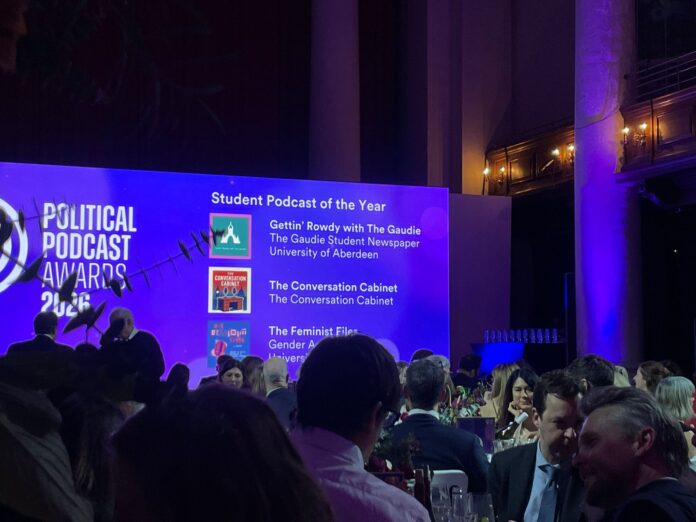 Fred Byrne and Innes Paton attended the Political Podcast Awards | Photo: Innes Paton
