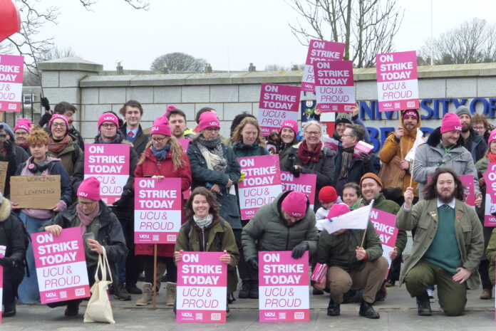 The first of four UCU strike days in March (Photo: Klaudia Mazur)