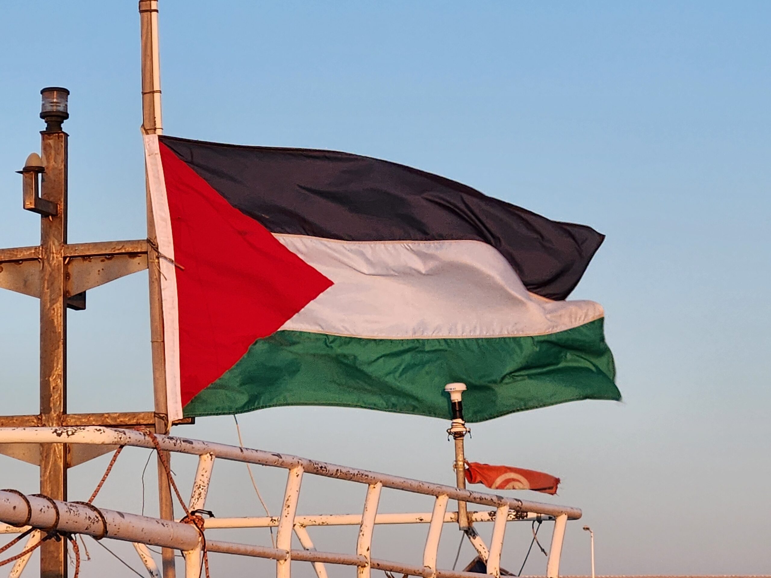 Palestinian Flag flies from a Tunisian Fishing Boat. Photograph_ Habib M'henni via Wikimedia Commons Palestinian Flag flies from a Tunisian Fishing Boat. Photograph_ Habib M'henni via Wikimedia Commons