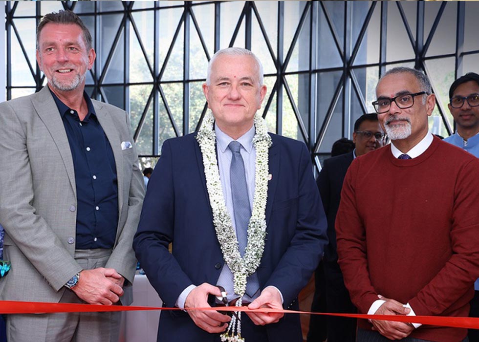 Principal Pete Edwards officially opened the campus in January - Source: University of Aberdeen