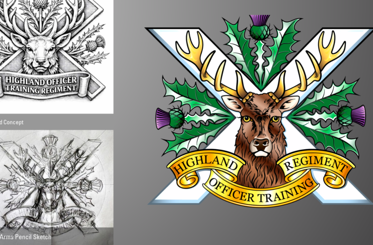 The apparent use of artificial intelligence by commanding officer Lieutenant Colonel Matt Witko has angered artists, army insiders and politicians (Source: Highland Officer Training Corps)
